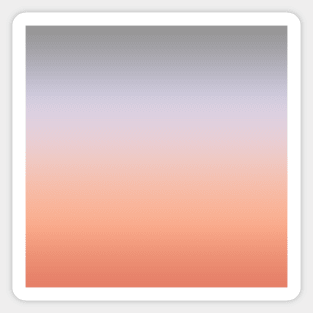 Grey and smoky pink color gradient Sticker